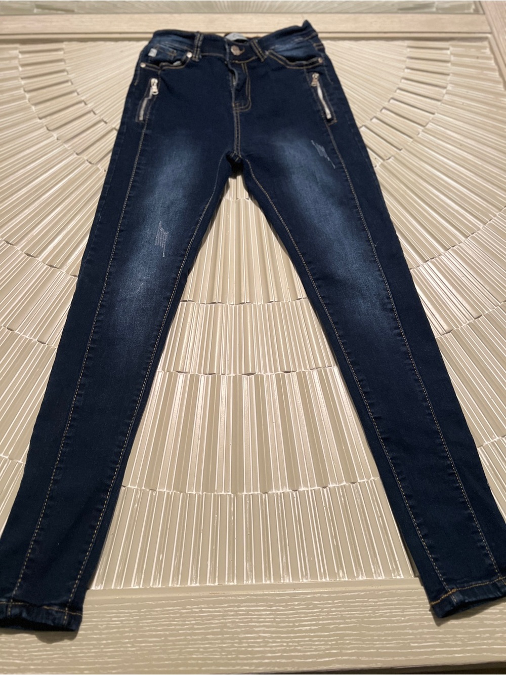 Modern Eternity Dark Blue Skinny Jeans